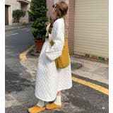 ダイヤ柄バルーンスリーブロングワンピース | Bifrost | 詳細画像15 