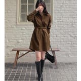 スエードシャツ風ベルト付きワンピース | Bifrost | 詳細画像6 