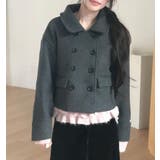 ダブルブレスクルーネックショートコート | Bifrost | 詳細画像9 