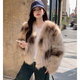 グラデーションファージャケット | Bifrost | 詳細画像1 