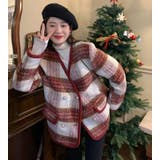 チェック柄ダブルブレスショートコート | Bifrost | 詳細画像13 