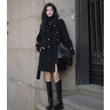 ダブルブレストベルト付きミドルレングスコート | Bifrost | 詳細画像3 