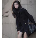 ダブルブレストベルト付きミドルレングスコート | Bifrost | 詳細画像4 