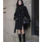 ダブルブレストベルト付きミドルレングスコート | Bifrost | 詳細画像13 