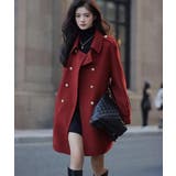 ダブルブレストベルト付きミドルレングスコート | Bifrost | 詳細画像14 