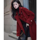 ダブルブレストベルト付きミドルレングスコート | Bifrost | 詳細画像17 