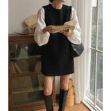 背面ボタンデザイン ベストワンピース | Bifrost | 詳細画像14 