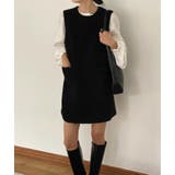 背面ボタンデザイン ベストワンピース | Bifrost | 詳細画像15 