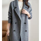 ヘリンボーン柄 ダブルブレストコート | Bifrost | 詳細画像8 