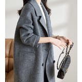 ヘリンボーン柄 ダブルブレストコート | Bifrost | 詳細画像11 