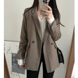 キャメル | テーラードジャケット【韓国ファッション】 | Bifrost