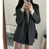 ダークグレー | テーラードジャケット【韓国ファッション】 | Bifrost