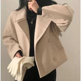 ベージュ | ショートコート【韓国ファッション】 | Bifrost