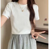 ホワイト | Tシャツ【韓国ファッション】 | Bifrost