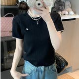 ブラック | Tシャツ【韓国ファッション】 | Bifrost