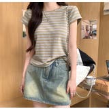 グレー | Tシャツ【韓国ファッション】 | Bifrost