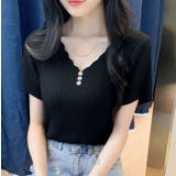 ブラック | Tシャツ【韓国ファッション】 | Bifrost