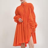 オレンジ | シャツワンピース【韓国ファッション】 | Bifrost