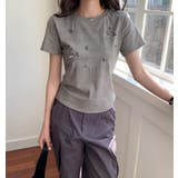 グレー | Ｔシャツ【韓国ファッション】 | Bifrost