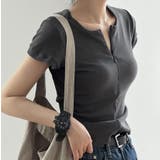グレー | Ｔシャツ【韓国ファッション】 | Bifrost