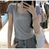 グレー | Tシャツ【韓国ファッション】 | Bifrost