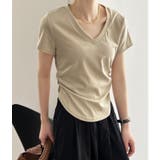 ベージュ | Tシャツ【韓国ファッション】 | Bifrost
