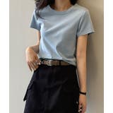 ブルー | Tシャツ【韓国ファッション】 | Bifrost