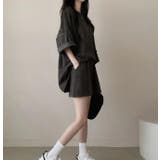 オーバーサイズ T シャツ & ショートパンツ セット【韓国ファッション】 | Bifrost | 詳細画像10