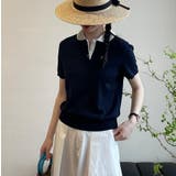 子犬刺繍入りポロシャツ襟 ショート ニットセーター【韓国ファッション】 | Bifrost | 詳細画像7