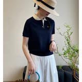 子犬刺繍入りポロシャツ襟 ショート ニットセーター【韓国ファッション】 | Bifrost | 詳細画像8
