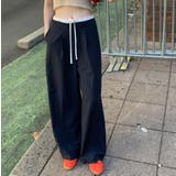 ドローストリング ストライプ ワイドパンツ | Bifrost | 詳細画像7