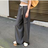 ドローストリング ストライプ ワイドパンツ | Bifrost | 詳細画像13
