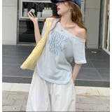 ショルダーカットアウト メッセージ T シャツ | Bifrost | 詳細画像2 