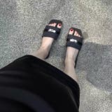 デニム パッチワーク バックル スクエアトゥ スリッパ | Bifrost | 詳細画像4