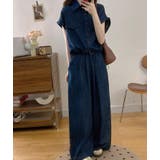 ショートスリーブデニムシャツ+ウエストドローストリングワイドレグデニムパンツ | Bifrost | 詳細画像6