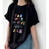 丸襟ルーズショートスリーブ カラフルグラフィックプリント T シャツ | Bifrost | 詳細画像7