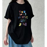丸襟ルーズショートスリーブ カラフルグラフィックプリント T シャツ | Bifrost | 詳細画像8