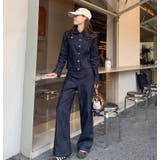 ショートデニムジャケット + ハイウエストワイドレッグデニムパンツ | Bifrost | 詳細画像6