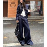 ショートデニムジャケット + ハイウエストワイドレッグデニムパンツ | Bifrost | 詳細画像6