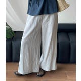 カジュアルウエスト締め付けワイドパンツ | Bifrost | 詳細画像3 