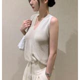 ノースリーブ V ネック ニットトップス | Bifrost | 詳細画像11 
