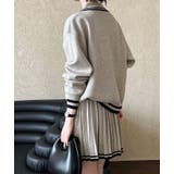 ポロネックニットトップス プリーツスカート セット | Bifrost | 詳細画像4 