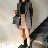 グレンチェックテーラードジャケット【韓国ファッション】 | Doula Doula | 詳細画像3