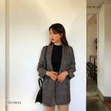 グレンチェックテーラードジャケット【韓国ファッション】 | Doula Doula | 詳細画像4