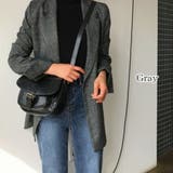 グレー | グレンチェックテーラードジャケット【韓国ファッション】 | Doula Doula