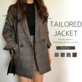 グレンチェックテーラードジャケット【韓国ファッション】 | Doula Doula | 詳細画像1