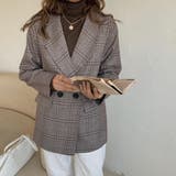 グレンチェックテーラードジャケット【韓国ファッション】 | Doula Doula | 詳細画像15