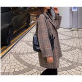 BIGシルエット チェック柄テーラージャケット【韓国ファッション】 | Doula Doula | 詳細画像2