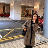BIGシルエット チェック柄テーラージャケット【韓国ファッション】 | Doula Doula | 詳細画像4