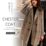 BIGシルエット チェック柄テーラージャケット【韓国ファッション】 | Doula Doula | 詳細画像1